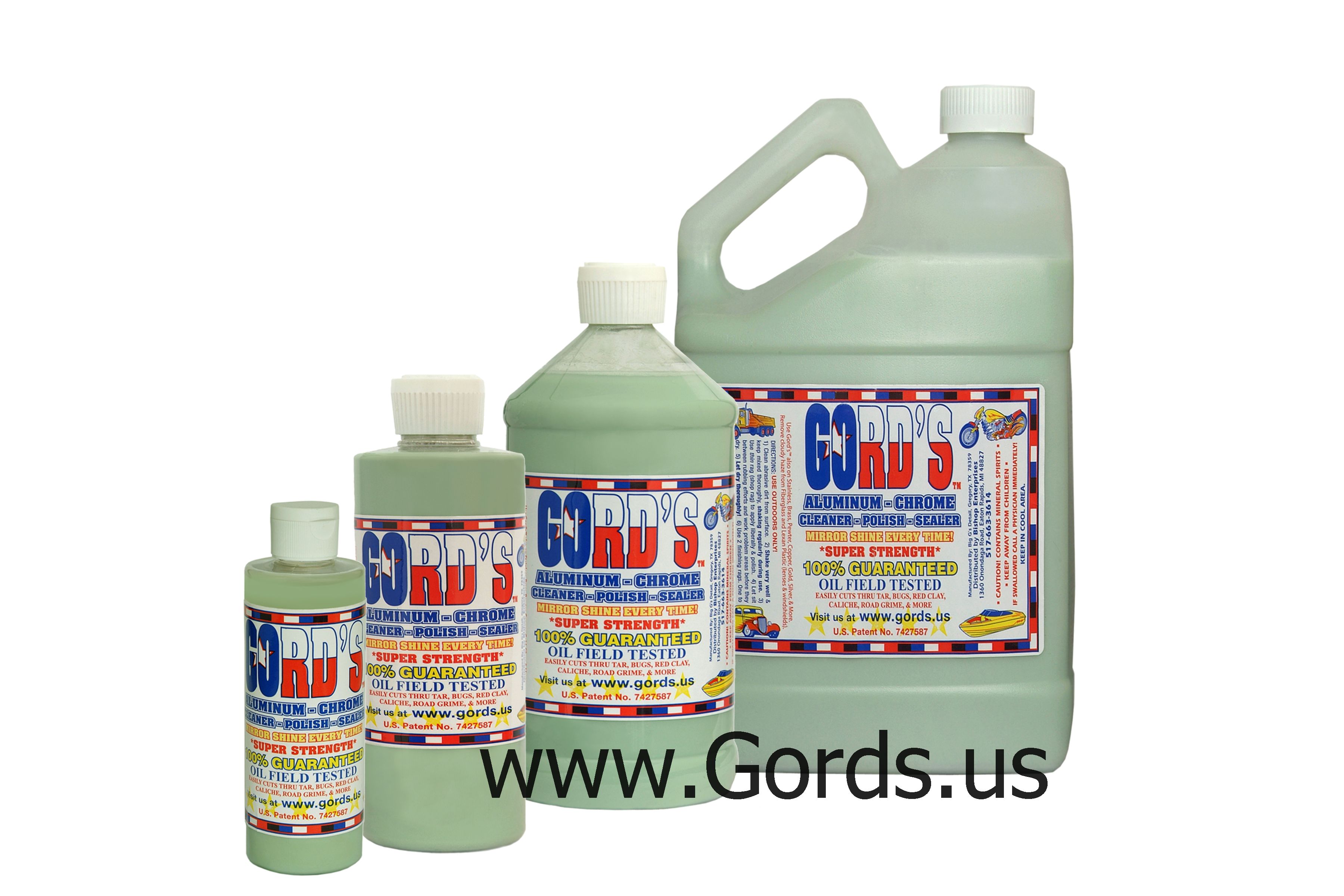  Gord's Aluminum-Chrome-Metal/Cleaner-Polish-Sealer/ALL IN ONE 1  Gal. : Automotive